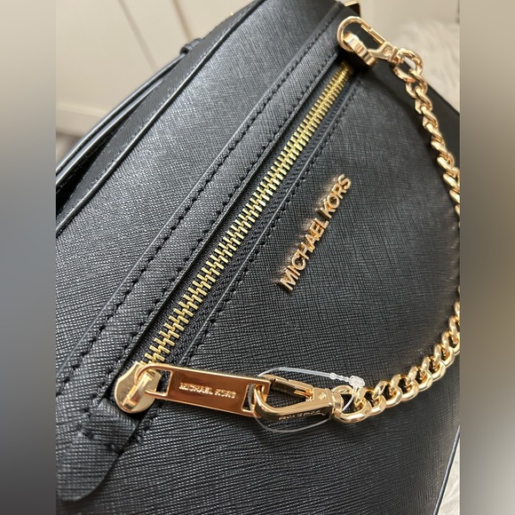 Michael Kors Jet Set Large Saffiano Leather Crossbody Bag - Picture 8 of 10